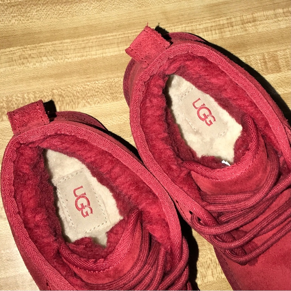 Ugg Red Neumel Ankle Boot Size 6 - image 8